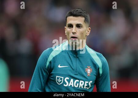 Joao Cancelo du Portugal vu lors du match de l'UEFA Nations League 2024 League A Group A1 entre la Pologne et le Portugal , au PGE Narodowy. Score final : Pologne 1:3 Portugal Banque D'Images