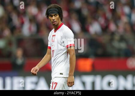 Maxi Oyedele de Pologne vu lors de l'UEFA Nations League 2024 League A Group A1 match entre la Pologne et le Portugal , au PGE Narodowy. Score final : Pologne 1:3 Portugal (photo de Grzegorz Wajda / SOPA images/SIPA USA) Banque D'Images