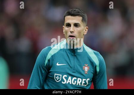 Joao Cancelo du Portugal vu lors du match de l'UEFA Nations League 2024 League A Group A1 entre la Pologne et le Portugal , au PGE Narodowy. Score final : Pologne 1:3 Portugal (photo de Grzegorz Wajda / SOPA images/SIPA USA) Banque D'Images