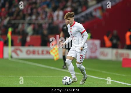 Nicola Zalewski de Pologne en action lors du match de l'UEFA Nations League 2024 League A Group A1 entre la Pologne et le Portugal , au PGE Narodowy. Score final : Pologne 1:3 Portugal (photo de Grzegorz Wajda / SOPA images/SIPA USA) Banque D'Images