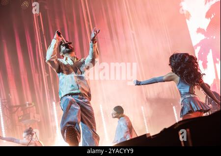 Fotografías del concierto de Mora el 10 de octubre de 2024 en Espacio Zity, en Saragosse, Fiestas del Pilar 2024. Banque D'Images