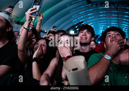 Fotografías del concierto de Mora el 10 de octubre de 2024 en Espacio Zity, en Saragosse, Fiestas del Pilar 2024. Banque D'Images