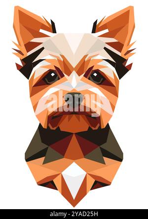 Illustrateur du Yorkshire Terrier Banque D'Images