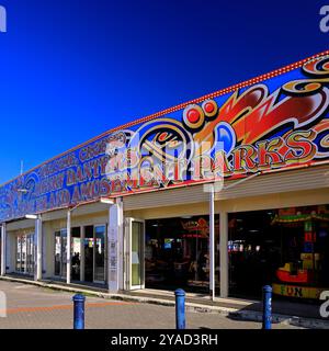 Parc d'attractions Henry Danter's Treasure Island Amusement Parks à Barry Island, South Wales, Royaume-Uni. Prise en octobre 2024. Banque D'Images