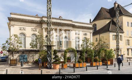 Chalon-sur-Saône, France - 30 avril 2024 : paysage urbain avec musée d'art et d'histoire vivant-Denon à Chalon-sur-Saône en Bourgogne en France Banque D'Images