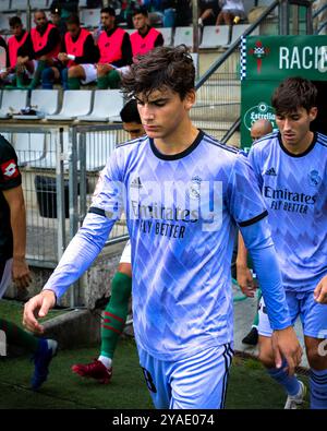 Ferrol, Espagne. 04 septembre 2022. 1 Ligue RFEF. Racing Club Ferrol vs Real Madrid Castilla. Javi Villar Banque D'Images