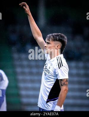 Ferrol, Espagne. 04 septembre 2022. 1 Ligue RFEF. Racing Club Ferrol vs Real Madrid Castilla. Bruno Iglesias Banque D'Images