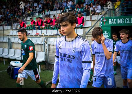 Ferrol, Espagne. 04 septembre 2022. 1 Ligue RFEF. Racing Club Ferrol vs Real Madrid Castilla. Javi Villar Banque D'Images