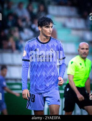 Ferrol, Espagne. 04 septembre 2022. 1 Ligue RFEF. Racing Club Ferrol vs Real Madrid Castilla. Javi Villar Banque D'Images