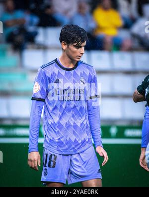 Ferrol, Espagne. 04 septembre 2022. 1 Ligue RFEF. Racing Club Ferrol vs Real Madrid Castilla. Javi Villar Banque D'Images