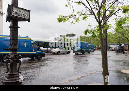 Paris, France, 16 mai 2024. La gendarmerie à Paris. La police à Paris est sur la garde de la loi et de l'ordre. Banque D'Images