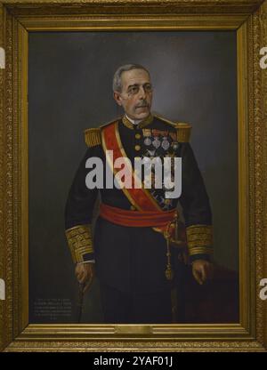 Joaquín Jovellar y Soler (1818-1892). Général et homme politique espagnol. Président du gouvernement espagnol en 1875. Gouverneur et capitaine général de Cuba (1873-1874, 1876-1878). Gouverneur général des Philippines de 1883 à 1885. Capitaine général Joaquín Jovellar y Soler. Portrait anonyme, 1890. Huile sur toile. Musée de l'armée. Tolède, Espagne. Banque D'Images