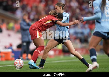 Liverpool, Liverpool, Royaume-Uni. 13 octobre 2024. Liverpool FC v Manchester City FC Barclays Super League femme ANFIELD STADIUM ANGLETERRE 13 OCTOBRE 2024 Olivia Smith de Liverpool lors du match de Super League féminine Barclays entre Liverpool FC et Manchester City FC au Anfield Stadium le 13 octobre 2024 à Liverpool Angleterre. Crédit : ALAN EDWARDS/Alamy Live News Banque D'Images