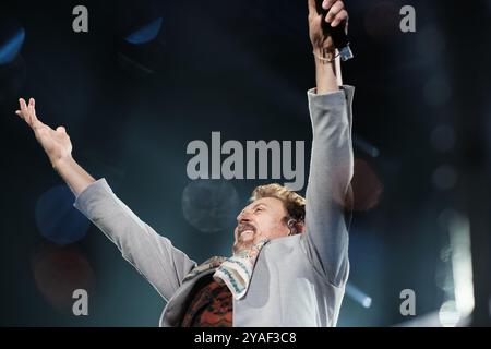 Madrid, Espagne. 05 janvier 2022. Le chanteur Manolo García se produit lors d'une tournée au Wizcenter à Madrid 13 octobre 2024 Espagne crédit : Sipa USA/Alamy Live News Banque D'Images