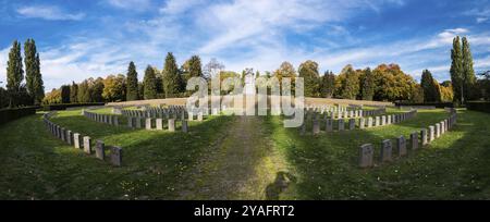 Anderlecht, Bruxelles, Belgique, 10 11 2018 : panneau commémoratif et cimetières de la guerre mondiale, Europe Banque D'Images