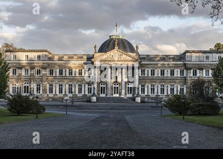 Palais royal résidentiel de la monarchie belge, Laeken, avril 2017, Bruxelles Banque D'Images