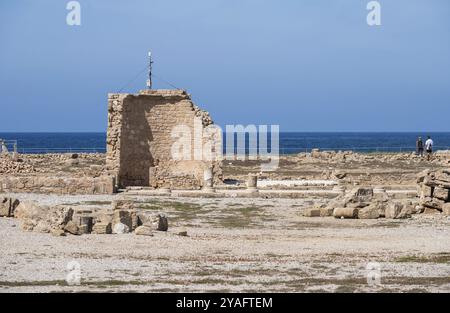 Paphos, district de Paphos, Chypre, 23 mars 2023, vue paysage sur le site historique de Nea paphos, Europe Banque D'Images