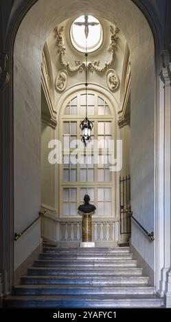 Valletta, Malte, 01 07 2022 : aménagement intérieur de la Bibliothèque nationale de Malte, Europe Banque D'Images