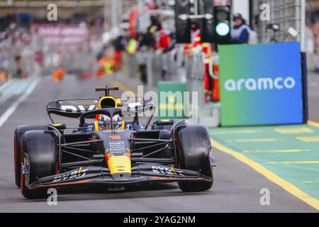 MELBOURNE, AUSTRALIE, 1er AVRIL : Max Verstappen, des pays-Bas, pilote l’Oracle Red Bull Racing RB19 lors des qualifications à l’Australian Gran 2023 Banque D'Images