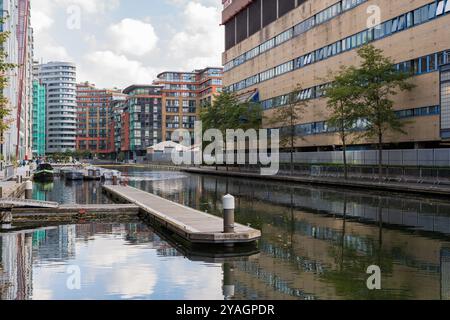 Londres, Royaume-Uni : bassin de Paddington Banque D'Images