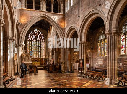 Royaume-Uni, Angleterre, Shropshire, Shrewsbury, intérieur redondant de l'église St Mary Banque D'Images