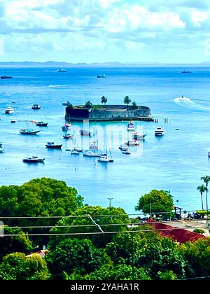 'Forte São Marcelo' photoshoot de Salvador, Bahia, Brésil. Banque D'Images