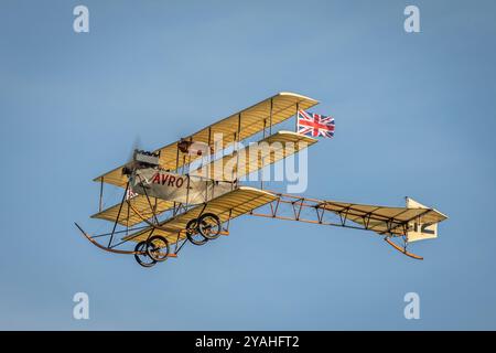 1911 Avro triplane '12', Old Warden Airfield, Biggleswade, Bedfordshire, Angleterre, ROYAUME-UNI Banque D'Images