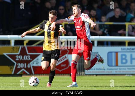 Callum Stewart (G) en action lors du match de la Vanarama National League North entre Leamington FC et Scarborough Athletic Banque D'Images