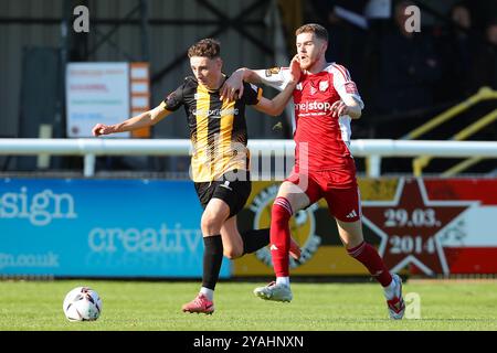 Callum Stewart (G) en action lors du match de la Vanarama National League North entre Leamington FC et Scarborough Athletic Banque D'Images