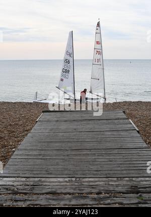 Voile tôt le matin Banque D'Images