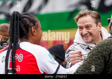 Rotterdam, pays-Bas. 13 octobre 2024. Rotterdam - fan lors du match opposant Feyenoord V1 contre AZ V1 à Nieuw Varkenoord le 13 octobre 2024 à Rotterdam, pays-Bas. Crédit : Box to Box Pictures/Alamy Live News Banque D'Images