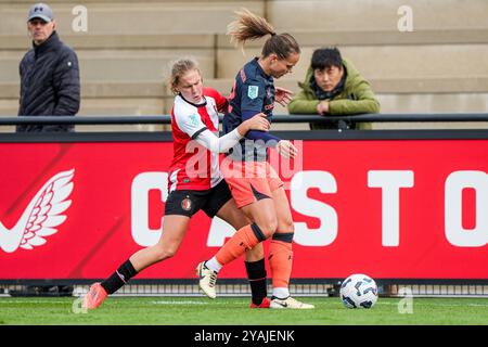 Rotterdam, pays-Bas. 13 octobre 2024. Rotterdam - Jarne Teulings of Feyenoord V1 lors du match opposant Feyenoord V1 contre AZ V1 à Nieuw Varkenoord le 13 octobre 2024 à Rotterdam, pays-Bas. Crédit : Box to Box Pictures/Alamy Live News Banque D'Images