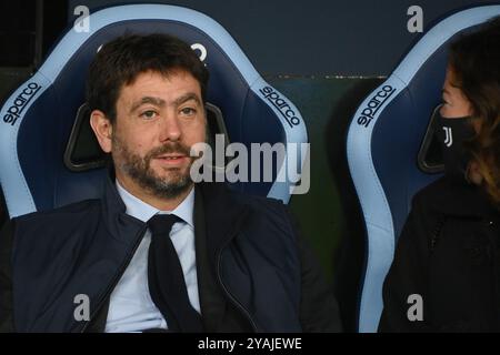 Roma, Italie. 20 novembre 2021. Foto Alfredo Falcone/LaPresse 20/11/2021 Roma, Italia Sport Calcio Lazio-Juventus - Campionato di Calcio Serie A 2021/2022 - Stadio Olimpico di Roma Nella foto : andrea agnelli photo Alfredo Falcone/LaPresse 20/11/2021 Rome, Italie Sport Soccer Lazio-Juventus - Ligue italienne de football A 2021/2022 - stade olympique de Rome sur la photo : andrea agnelli crédit : LaPresse/Alamy Live News Banque D'Images