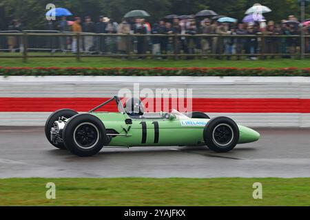 Kurt Delbene, BRP-BRM, Glover Trophy, une course de 25 minutes pour des voitures de Grand Prix de 1½ litre, qui ont concouru sur des pistes au Royaume-Uni et en Europe, entre 196 Banque D'Images
