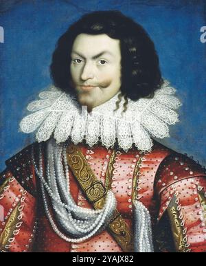 GEORGE VILLIERS, duc de Buckingham (1582-1628) par Paul van Somer Ier Banque D'Images