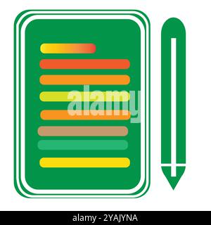 simple pad couleur eps fichier d'édition facile Illustration de Vecteur