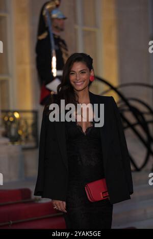 Paris, France. 14 octobre 2024. Tatiana Silva dîner officiel d'État en l'honneur du Roi et de la Reine de Belgique lors de leur visite d'État en France, au Palais présidentiel de l'Elysée à Paris, France, le 14 octobre 2024. Photo de Ammar Abd Rabbo/ABACAPRESS. COM Credit : Abaca Press/Alamy Live News Banque D'Images