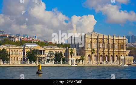 Türkiye, Turquie, Istanbul, Bosphore, Palais Dolmabahce, Banque D'Images