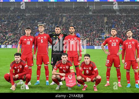 Cardiff, Royaume-Uni. 14 octobre 2024. Photo de l'équipe galloise lors du match UEFA Nations League - League B - Group 4 Wales vs Montenegro au Cardiff City Stadium, Cardiff, Royaume-Uni, 14 octobre 2024 (photo de Cody Froggatt/News images) à Cardiff, Royaume-Uni, le 14/10/2024. (Photo de Cody Froggatt/News images/Sipa USA) crédit : Sipa USA/Alamy Live News Banque D'Images