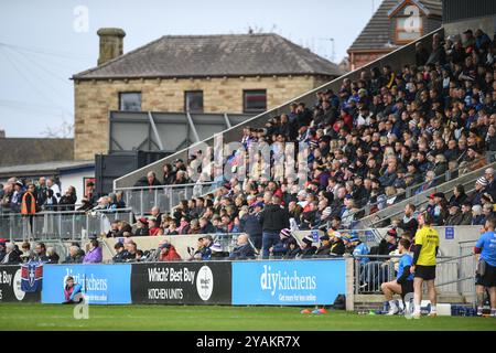 Wakefield, Angleterre - 13 novembre 2024 - fans de Wakefield Trinity. Rugby League, Betfred Championship semi final, Play Off., Wakefield Trinity vs York Knights au DIY Kitchens Stadium, Wakefield, Royaume-Uni Dean Williams Banque D'Images