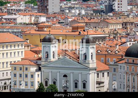 Trieste Italie,Église orthodoxe grecque de Saint-Nicolas,Chiesa greco-Ortodossa di San Nicolo,Piazza Nicolo Tommaseo,Italie Europe européenne UE,visiteurs Banque D'Images