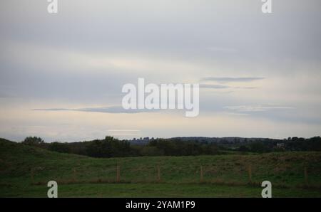 Monument préhistorique hengé Thornborough henges North Yorkshire Angleterre Royaume-Uni Banque D'Images
