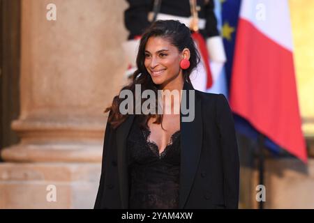 France. 14 octobre 2024. Tatiana Silva - le Président Emmanuel Macron reçoit la visite d’Etat de leurs Majestés le Roi et la Reine des Belges au Palais de l’Elysée à Paris, France. (Photo de Lionel Urman/Sipa USA) crédit : Sipa USA/Alamy Live News Banque D'Images