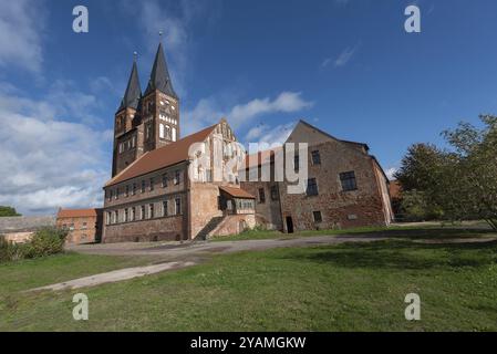 Monastère de Jerichow, considéré comme le plus ancien bâtiment en briques dans le nord de l'Allemagne, Jerichow, Saxe-Anhalt, Allemagne, Europe Banque D'Images