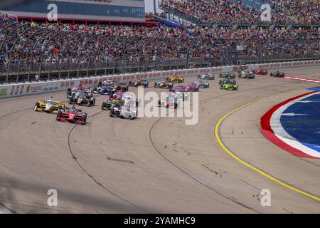 Iowa Speedway accueille les INDYCAR Series pour le Hy-Vee INDYCAR Race Weekend à Newton, IA, États-Unis, Amérique du Nord Banque D'Images