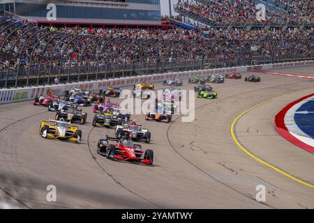 Iowa Speedway accueille les INDYCAR Series pour le Hy-Vee INDYCAR Race Weekend à Newton, IA, États-Unis, Amérique du Nord Banque D'Images