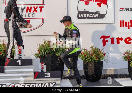 Iowa Speedway accueille l'INDYCAR NXT by Firestone Series pour le Hy-Vee INDYCAR Race Weekend à Newton, IA, États-Unis, Amérique du Nord Banque D'Images