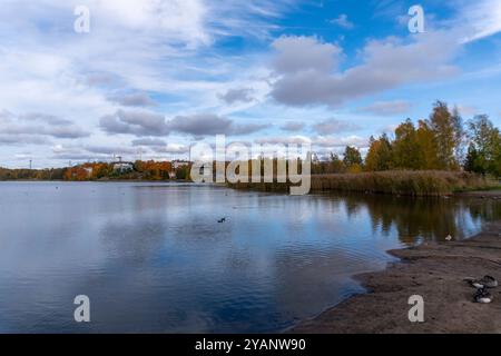 Toolonlahti Bay dans le centre d'Helsinki, Finlande Banque D'Images