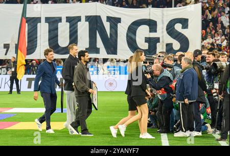 Munich, Allemagne. 14 octobre 2024. Verabschiedung Thomas MUELLER, Müller, Manuel NEUER, gardien de but FCB 1 , Ilkay Gündogan, DFB 21 Tony Kroos, dans l'UEFA Nations League 2024 match ALLEMAGNE - PAYS-BAS 1-0 dans la saison 2024/2025 au 14 octobre 2024 à Munich, Allemagne. Photographe : Peter Schatz crédit : Peter Schatz/Alamy Live News Banque D'Images