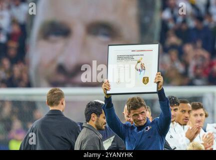 Munich, Allemagne. 14 octobre 2024. Verabschiedung Thomas MUELLER, Müller, Manuel NEUER, gardien de but FCB 1 , Ilkay Gündogan, DFB 21 dans l'UEFA Nations League 2024 match ALLEMAGNE - PAYS-BAS dans la saison 2024/2025 le 14 octobre 2024 à Munich, Allemagne. Photographe : Peter Schatz crédit : Peter Schatz/Alamy Live News Banque D'Images